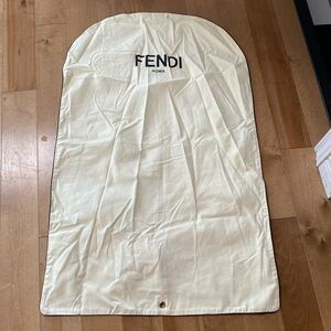 Fendi garment bag , cotton fabric with black piping around.(perfect condition)